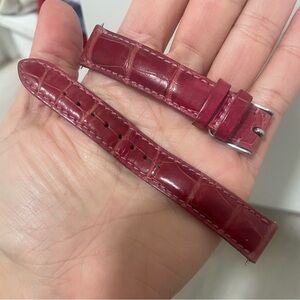 Michele watch genuine alligator strap